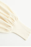SWAYING/KNIT profile cuffed long-sleeved slim fit pullover SW24RE1T07 tooth white PS11